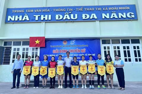 Phường Bồng Sơn tổ chức Giải Bóng Chuyền Nữ năm 2025