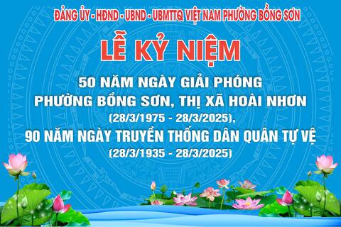 Phường Bồng Sơn long trọng tổ chức lễ kỷ niệm 50 năm giải phóng quê hương.