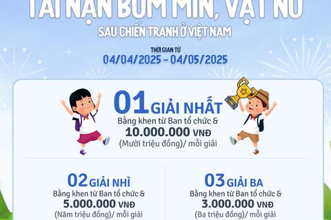 Tuyên truyền Cuộc thi trực tuyến “Nâng cao nhận thức phòng tránh tai nạn bom mìn, vật nổ do chiến tranh để lại ở Việt Nam”