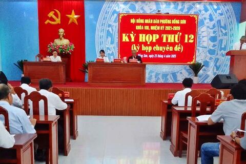 HĐND Phường Bồng Sơn Khóa VIII, Nhiệm Kỳ 2021-2026, Tổ chức Kỳ Họp Lần Thứ 12, Kỳ Họp Chuyên Đề